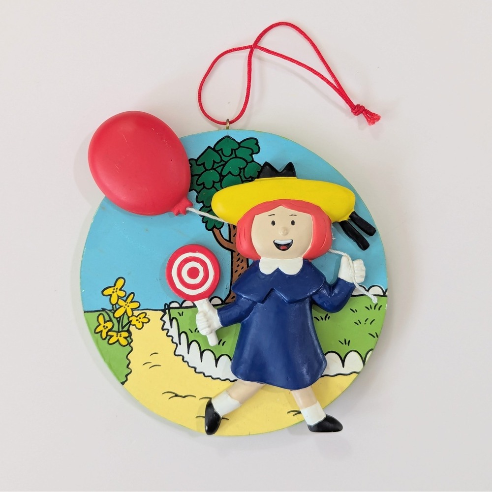 Vintage 1998 Madeline w/Balloon Kurt Adler Christmas Ornament Three Dimensional